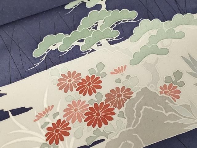 平和屋着物■訪問着 刺繍 松竹梅文 正絹 逸品 CABH0112ev