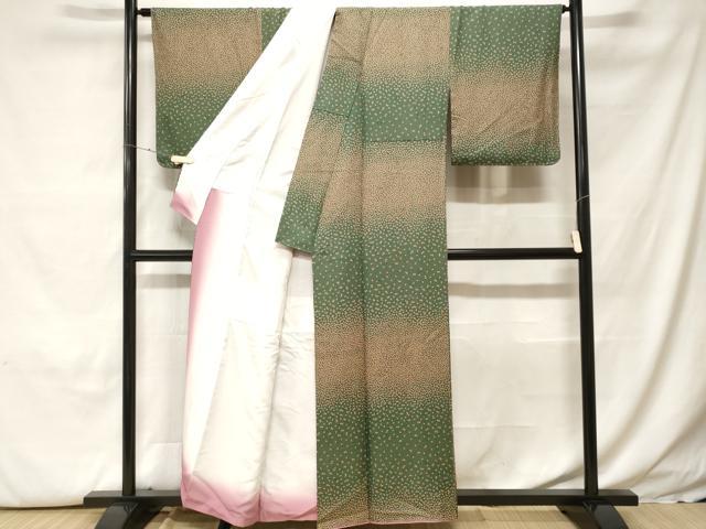 平和屋着物■小紋 舞桜文 洗える着物 CABH0138ev