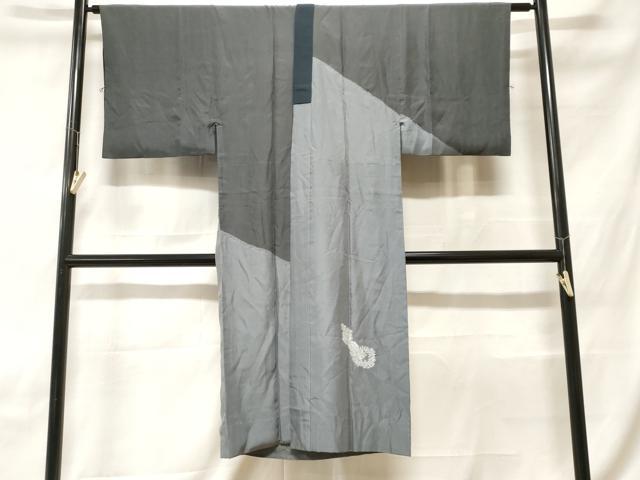 平和屋着物■男性 長襦袢 袷 絞り 瓢箪舞楓文 正絹 逸品 CABH0139ev