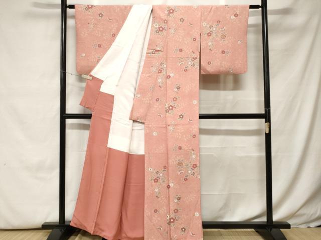 平和屋着物■上質な小紋 辻が花 金彩 正絹 逸品 CABH0147ev