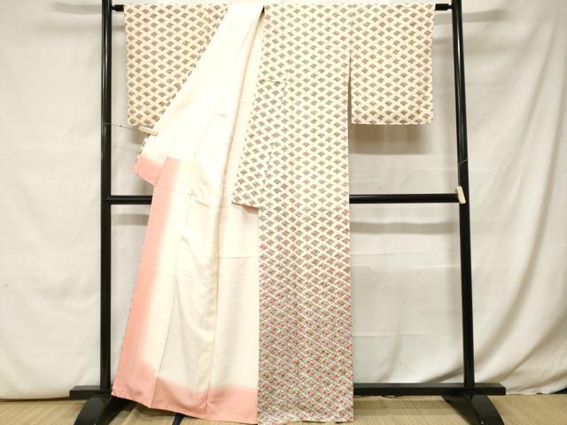 平和屋着物■訪問着 草花文 正絹 逸品 CABH0203ev