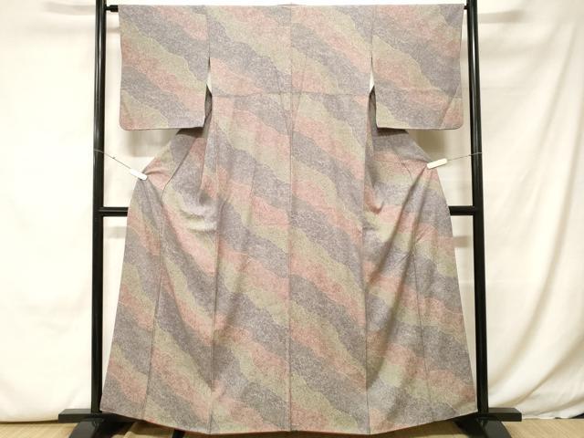 平和屋着物■上質な小紋 道長文 正絹 逸品 CABH0204ev