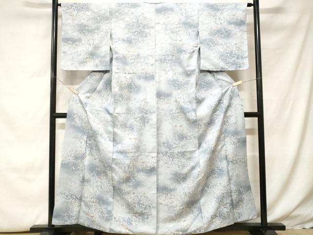 平和屋着物■小紋 枝葉松文 暈し染め 洗える着物 CABH0216ev