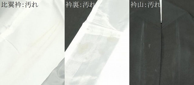 平和屋着物■黒留袖 総刺繍 松竹梅尾長鳥花文 金糸 洗える着物 CABH0221ev
