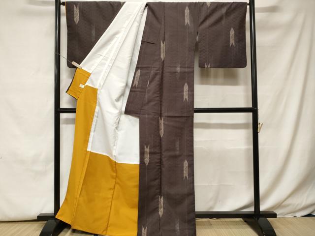 平和屋着物■小紋 雪輪矢羽文 洗える着物 CABH0227ev