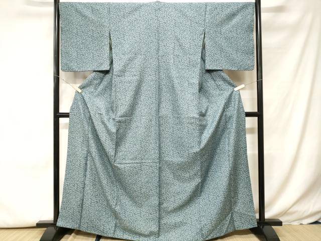 平和屋着物■小紋 枝葉文 洗える着物 CABH0228ev