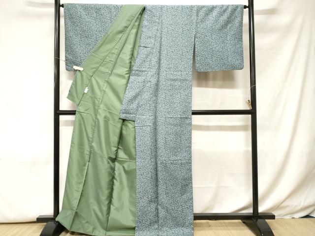 平和屋着物■小紋 枝葉文 洗える着物 CABH0228ev