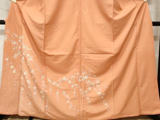 平和屋着物■訪問着 枝垂れ桜文 金彩 洗える着物 CABH0231ev
