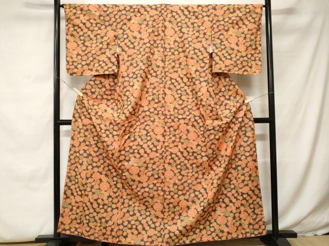 平和屋着物■上質な小紋 舞花文 正絹 逸品 CABH0250ev