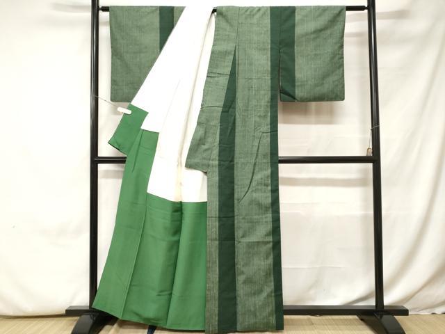 平和屋着物■上質な紬 縞間道 正絹 逸品 CABH0261ev