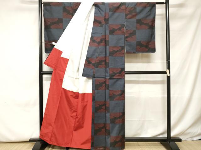 平和屋着物■本場大島紬 雲取り文 正絹 逸品 CABH0275ev