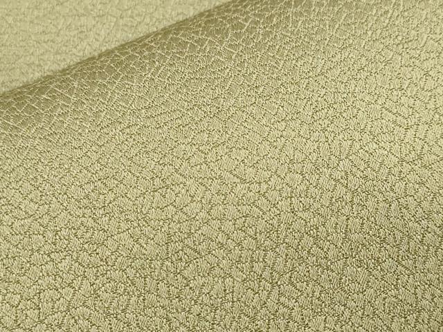 平和屋着物■上質な色無地 霞地紋 青朽葉色 正絹 逸品 CABH0299ev