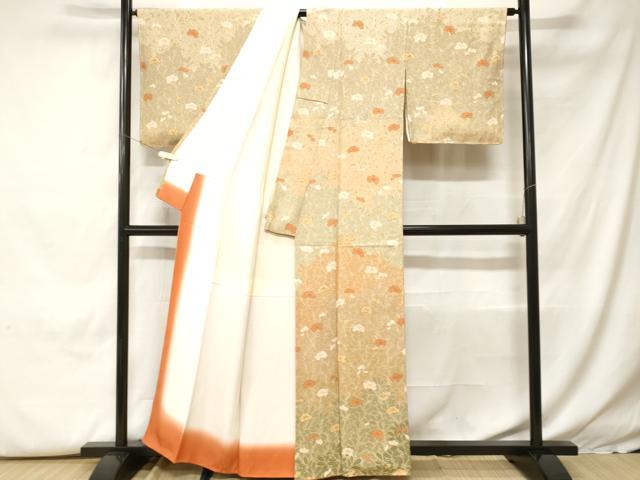 平和屋着物■訪問着 草花文 金彩 正絹 逸品 CABH0340ev