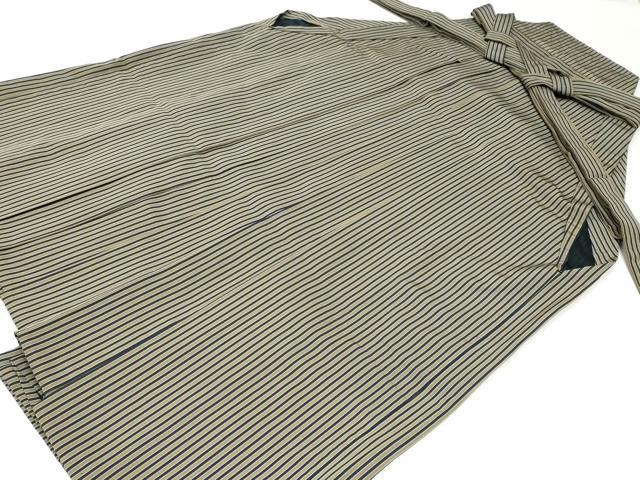 平和屋着物●男性 行灯袴 縞 正絹 逸品 CABH0371ev