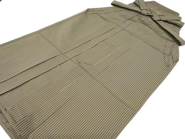 平和屋着物●男性 行灯袴 縞 正絹 逸品 CABH0373ev