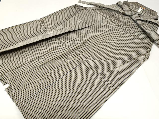 平和屋着物●男性 行灯袴 縞 正絹 逸品 CABH0386ev