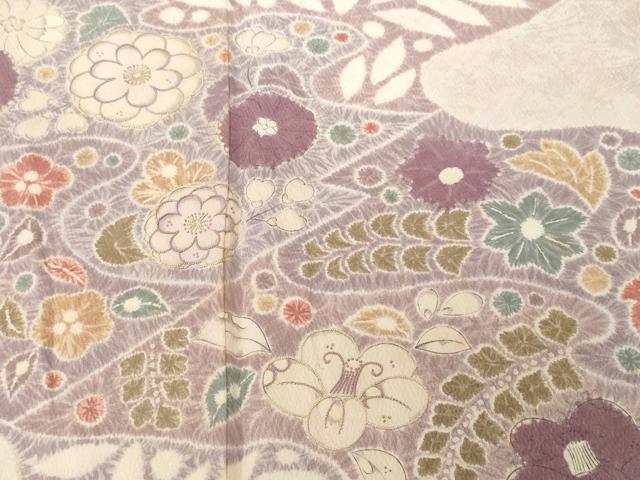 平和屋着物■中国三大刺繍 相良刺繍 訪問着 辻が花 正絹 逸品 CABH0436ev