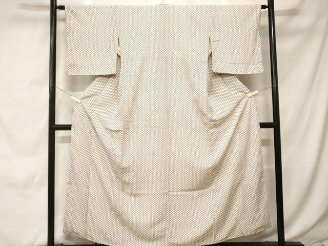 平和屋着物■上質な小紋 松皮菱文 正絹 逸品 CABH0445ev