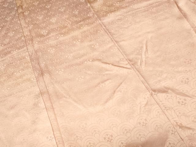平和屋着物■上質な小紋 青海波花文 暈し染め 正絹 逸品 CABH0491ev