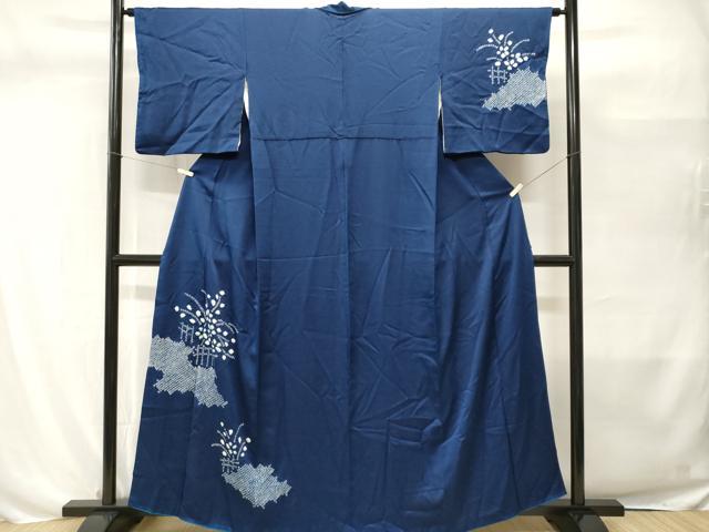 平和屋着物■訪問着 絞り 草花文 正絹 逸品 CABH0497ev
