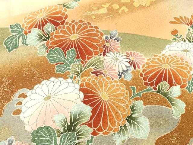 平和屋着物■豪華黒留袖 作家物 鴛鴦枝梅花文 暈し染め 金彩 正絹 逸品 CABH0503ev