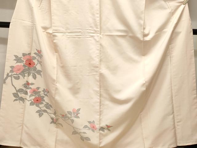 平和屋着物■中国三大刺繍 相良刺繍 訪問着 紬地 枝花文 正絹 逸品 CABH0504ev