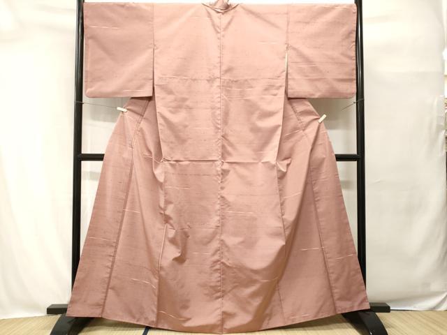 平和屋着物■上質な紬 横段文 正絹 逸品 CABH0574ev