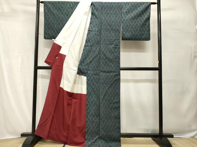 平和屋着物■上質な紬 立涌文 正絹 逸品 CABH0600ev