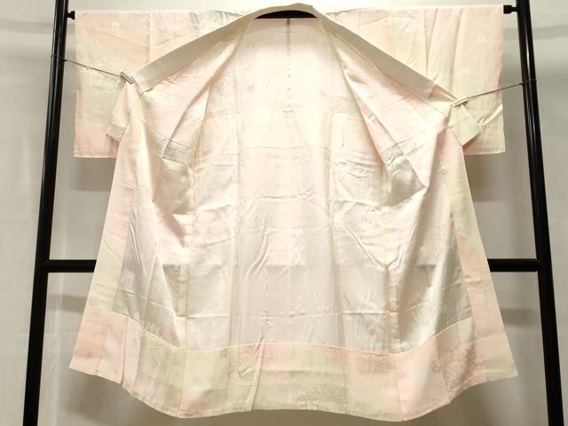 平和屋着物■長襦袢 無双仕立て 地紙花文 暈し染め ますいわ屋扱い 正絹 逸品 未使用 CABH0682ev