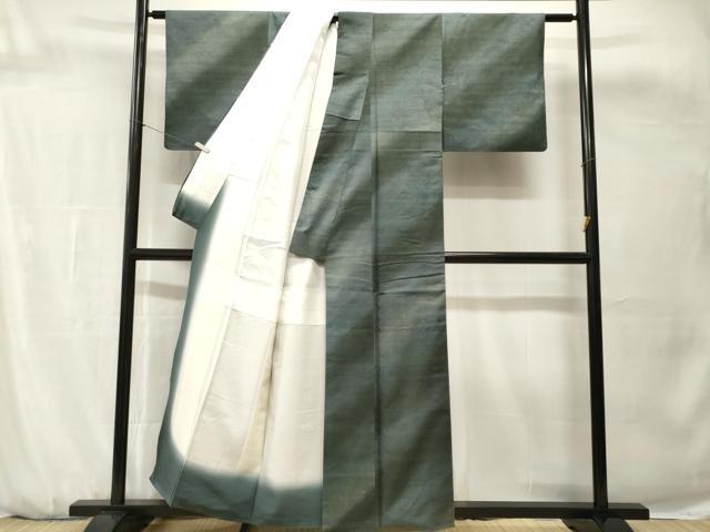 平和屋着物■上質な紬 霞斜線文 正絹 逸品 CABH0709ev