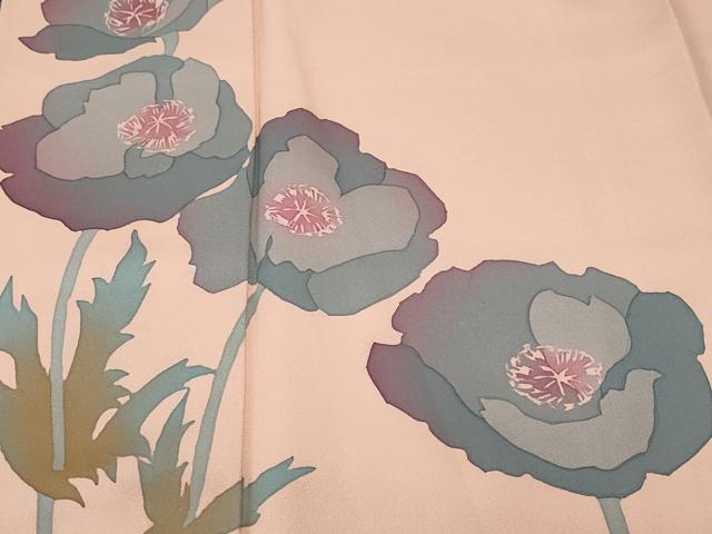 平和屋着物■訪問着 枝花文 暈し染め 正絹 逸品 CABH0712ev