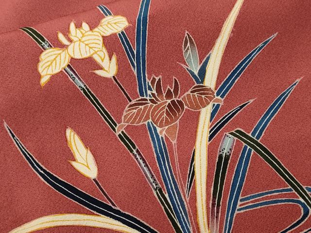 平和屋着物■訪問着 作家物 流水枝垂れ桜文 正絹 逸品 CABH0724ev