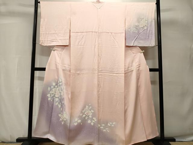 平和屋着物■訪問着 風景文 バラ 暈し染め 正絹 逸品 CABH0731ev