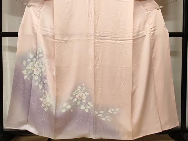 平和屋着物■訪問着 風景文 バラ 暈し染め 正絹 逸品 CABH0731ev