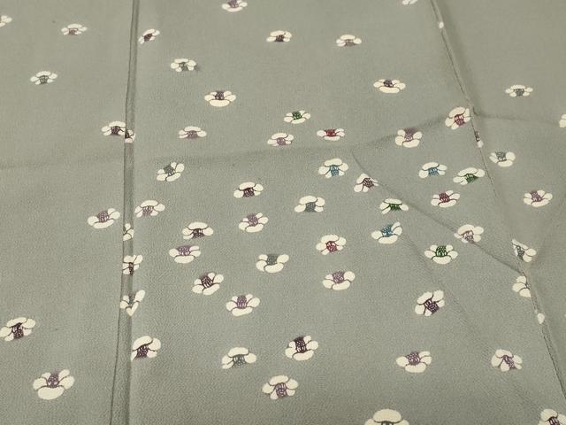 平和屋着物■訪問着 舞椿文 鬼しぼ縮緬 正絹 逸品 CABH0732ev