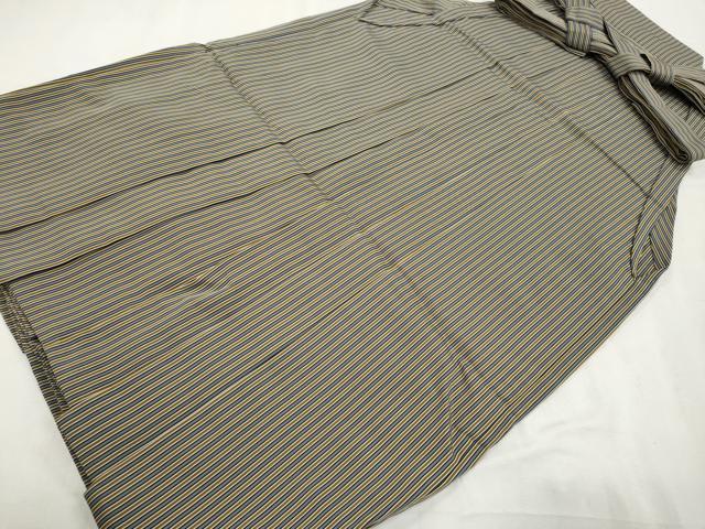平和屋着物●男性 行灯袴 縞 正絹 逸品 CABH0752ev