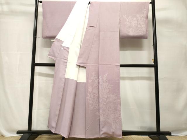 平和屋着物■伝統工芸師 服部光擴 訪問着 江戸小紋 風景文 松竹梅流水文 正絹 逸品 CABH0782ev