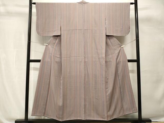 平和屋着物■上質な小紋 縞 正絹 逸品 CABH0788ev