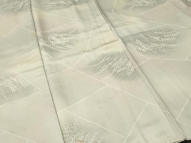 平和屋着物■上質な小紋 切嵌枝葉文 暈し染め 正絹 逸品 CABH0789ev
