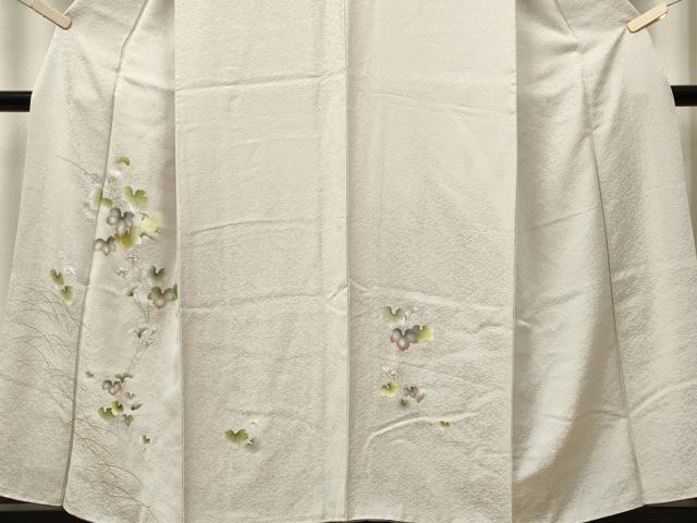 平和屋着物■訪問着 蔦の葉花文 蛍暈し 金彩 正絹 逸品 CABH0802ou