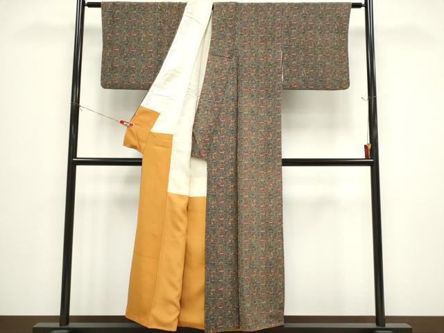 平和屋着物■上質な小紋 狩猟文 正絹 逸品 CABH0813ou