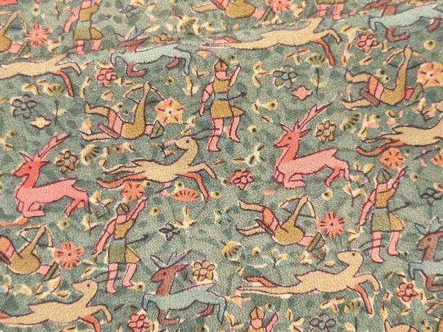 平和屋着物■上質な小紋 狩猟文 正絹 逸品 CABH0813ou