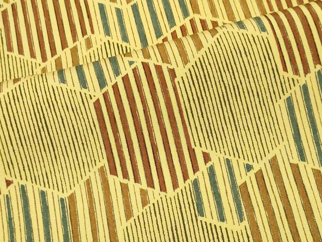 平和屋着物■上質な小紋 幾何学文 正絹 逸品 CABH0816ou