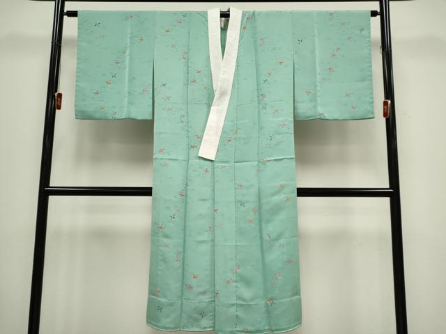 平和屋着物■長襦袢 無双仕立て 飛鶴文 正絹 逸品 CABH0823ou