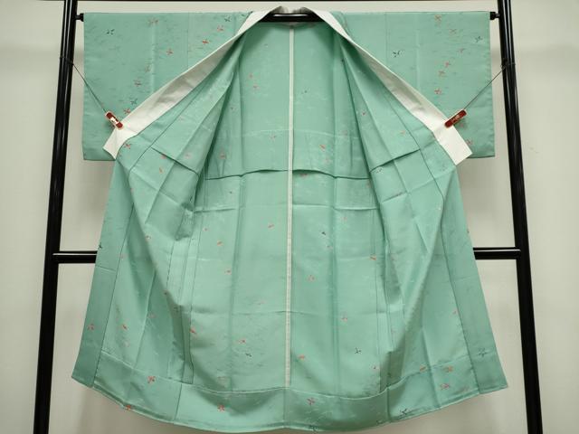 平和屋着物■長襦袢 無双仕立て 飛鶴文 正絹 逸品 CABH0823ou