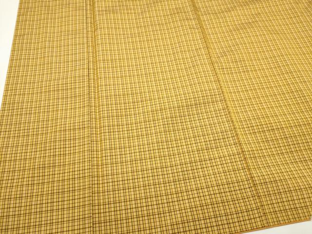 平和屋着物■本場縞大島紬 格子柄 正絹 逸品 未使用 CABH0828ou