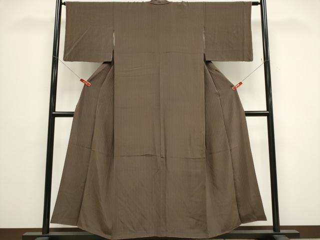 平和屋着物■上質な小紋 縞 正絹 逸品 CABH0836ou