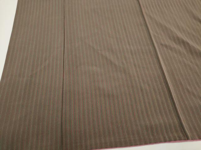 平和屋着物■上質な小紋 縞 正絹 逸品 CABH0836ou