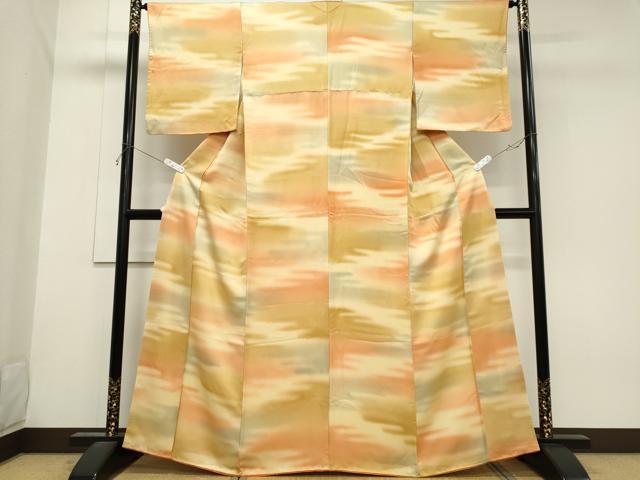 平和屋着物■上質な小紋 霞文 暈し染め 正絹 逸品 CABH0847ou