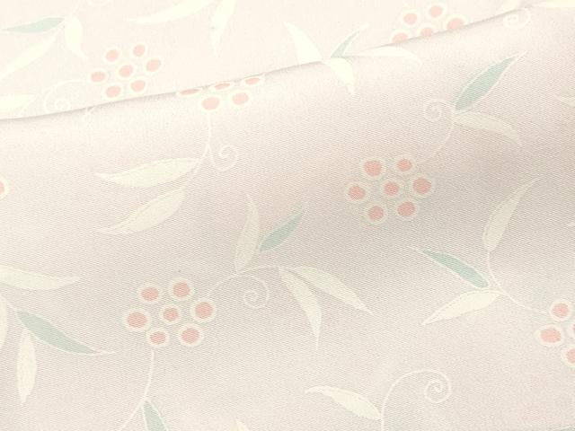 平和屋着物■長襦袢 無双仕立て 花唐草地紋 正絹 逸品 CABH0859ou